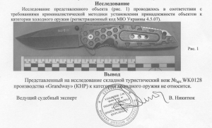 Нож складной  WK0128